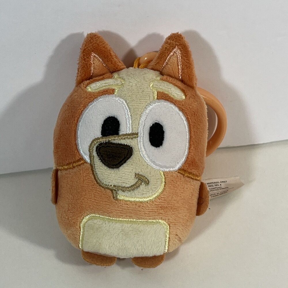Bluey Friends - Bingo Character Mini Plush Keychain Backpack Clip 4”